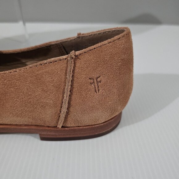 Frye Kenzie Venetian Flat Pointed Toe Loafer Slip On Rosewood Suede Size 11 - Picture 3 of 14